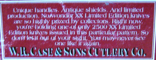 CASE XX NOS Vintage 1996 Limited Edition Jigged Bone Grandaddy Barlow