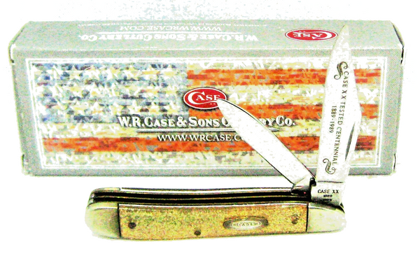 CASE XX NOS Vintage Centennial 1889-1989 Peanut Gold Dust New In Box Knife GS220