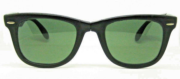 Ray-Ban USA Vintage B&L Folding Wayfarer W0670 Matte Ebony 5022 Xlnt Sunglasses