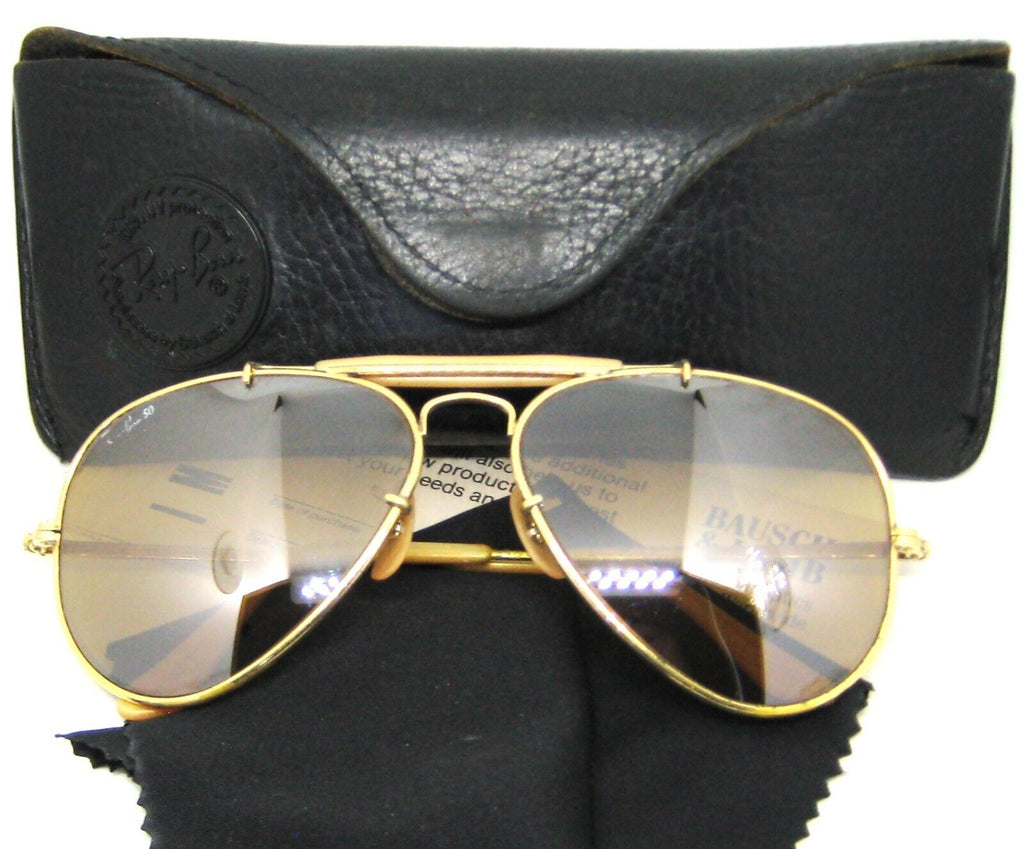 Ray-Ban USA The General Vintage 1980s B&L Aviator Outdoorsman Sunglasses & Case