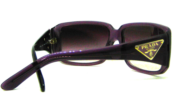 Prada Milano New Top Gradient SPR 16L 57[]15 Translucent Plum Sunglasses & Case