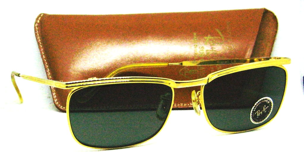 Ray-Ban USA NOS Vintage 1950s B&L Signet LX Deluxe Very Rare Sunglasses &  Case