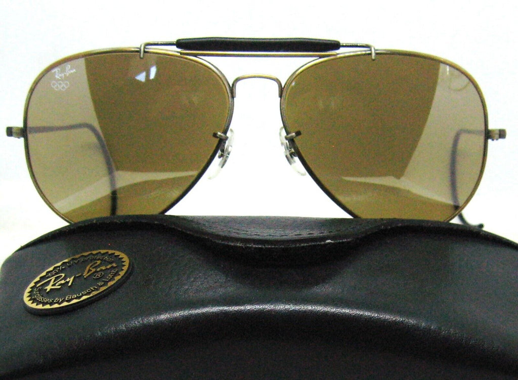 Rare B&L Ray Ban 1992 Black-Gold Olympian III Sunglasses G-15 NOS K. Jenner