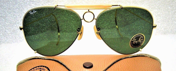 Ray-Ban USA NOS Vintage B&L Aviator SharpShooter Deluxe III 64mm New Sunglasses - Vintage Sunglasses 