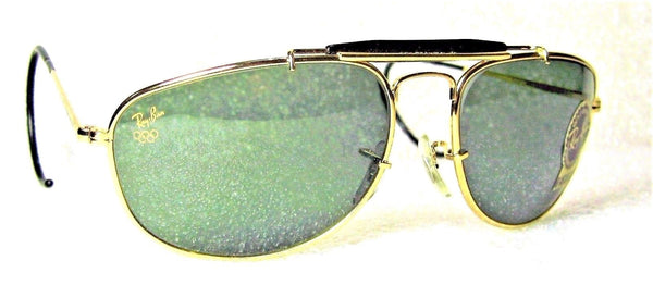 Ray-Ban USA Vintage NOS B&L Aviator Explorer 1992 Olympics W1077 New Sunglasses - Vintage Sunglasses 