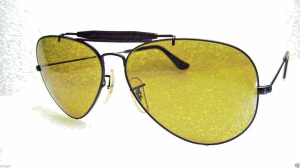 Ray-Ban USA *NOS Vintage *B&L Aviator *Chromax Driving Srs W1664 *NEW Sunglasses - Vintage Sunglasses 