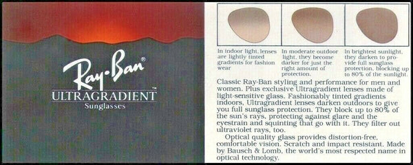Ray-Ban USA NOS Vintage B&L Aviator Outdoorsman Blue UltraGradient Sunglasses