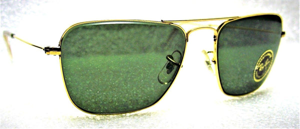 Ray-Ban USA NOS Vintage 1960s B&L Aviator Caravan Pilot 52 New Sunglasses & Case - Vintage Sunglasses 