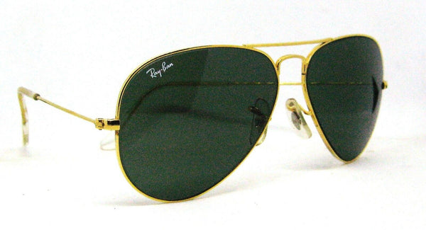 Ray-Ban USA Vintage 1980s NOS Bausch & Lomb Aviator  Gold 62mm New Sunglasses