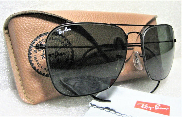 Ray-Ban USA Vintage B&L Aviator Caravan 58[]16 Black Chrome G-15 Mint Sunglasses - Vintage Sunglasses 