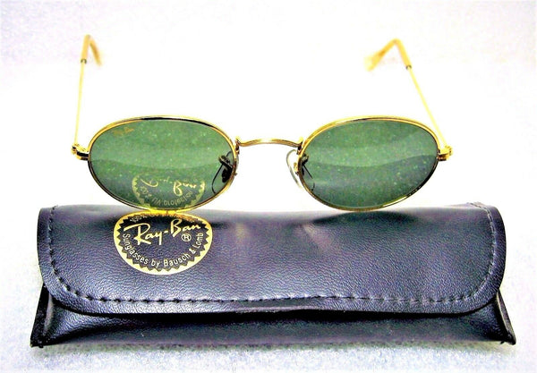 Ray-Ban USA NOS Vintage B&L Oval Lennon Styl W0976 Classic Metals New Sunglasses