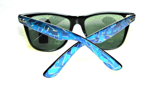 Ray-Ban USA NOS Vintage B&L Wayfarer II W1090 Aqua Blue Mosaic New Sunglasses - Vintage Sunglasses 