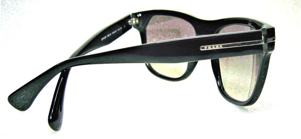 Prada Mint Top Gradient SPR O3R 55[]18 Polished Ebony Sunglasses & Ray-Ban Case