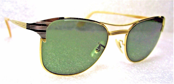 Ray-Ban USA Vintage 1950s B&L *Very Rare "SIGNET" 12k GF *MINT Sunglasses & Case - Vintage Sunglasses 