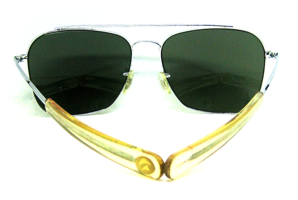 Ray-Ban USA Vintage 1960s B&L Aviator Caravan Echelon Chrome Rare  Sunglasses