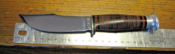 Very Rare Vintage CASE USA 1950s Fixed Blade Skinning Hunting Knife & Sheath