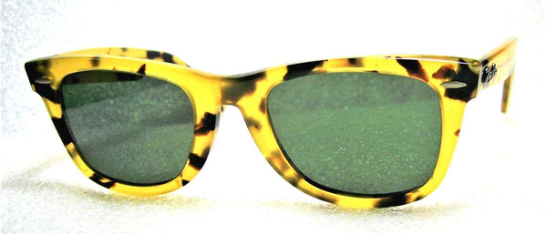 Ray-Ban USA Vintage B&L Rare Limited Wayfarer W0887 Yellow Tortoise Sunglasses - Vintage Sunglasses 