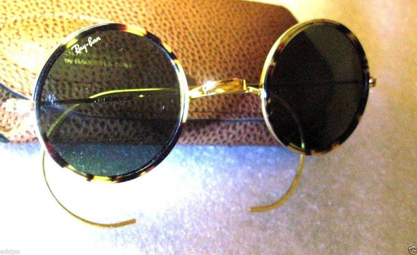 Ray-Ban USA *NOS Vintage B&L Cheyenne I Lennon W1750 Honey~Tortis NEW Sunglasses - Vintage Sunglasses 