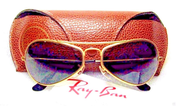 Ray-Ban USA *NOS Vintage B&L Aviator "Air-Boss" 24kGP W2615 Pilot NEW Sunglasses - Vintage Sunglasses 