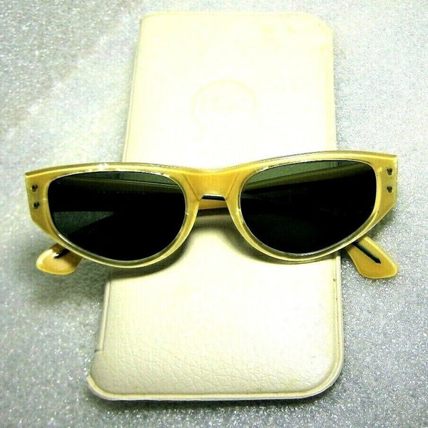 Vintage Ray-Ban USA 1950/60s B&L Rare Playtime Cateye Excellnt Sunglasses & Case