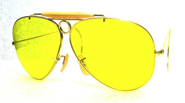 Ray-Ban USA Vintage B&L Aviator Kalichrome Bullet Hole Shooter Exlent Sunglasses - Vintage Sunglasses 