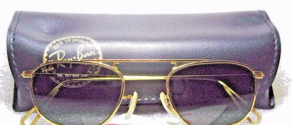 Ray-Ban USA NOS Vintage B&L Mod Aviator W2001 PinpointEtched Gold New Sunglasses