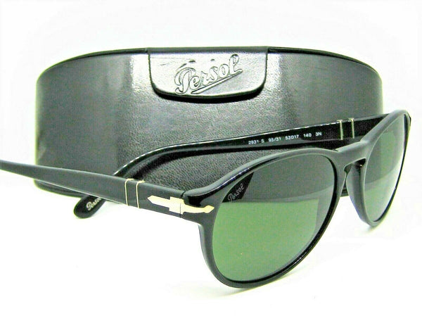 Persol Vintage 2931-S 95/31 Knight & Day Ebony-Black 53-17 New Sunglasses & Case - Vintage Sunglasses 