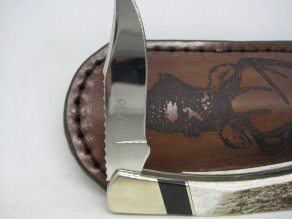Rare Buck 503 USA 2010 Vintage 031/250 Custom Buck Horn Folding Knife Rare