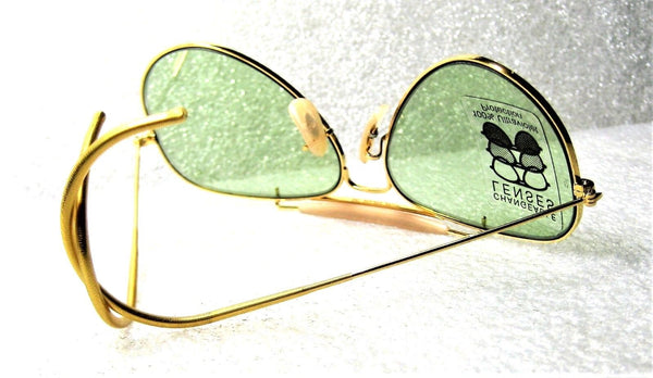 Ray-Ban USA NOS Vintage B&L Aviator Blue Changeable 58 Lens New Sunglasses - Vintage Sunglasses 
