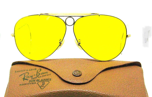 Ray-Ban USA 50s Vintage NOS B&L Kalichrome Aviator 12kGF New Shooter Sunglasses