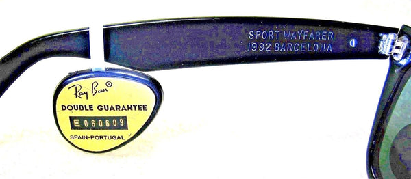 Ray-Ban USA Vintage NOS B&L Sport Wayfarer Barcelona `92 Olympics New Sunglasses - Vintage Sunglasses 