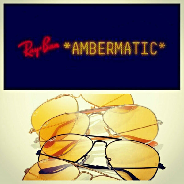 Ray-Ban USA Vintage 70s B&L Aviator Ambermatic PhotoChrom Deep Groove Sunglasses