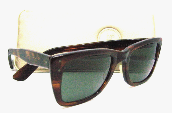 Ray-Ban USA Vintage B&L 1950s Caribbean Wayfarer Tortoise 52mm G-15 Sunglasses