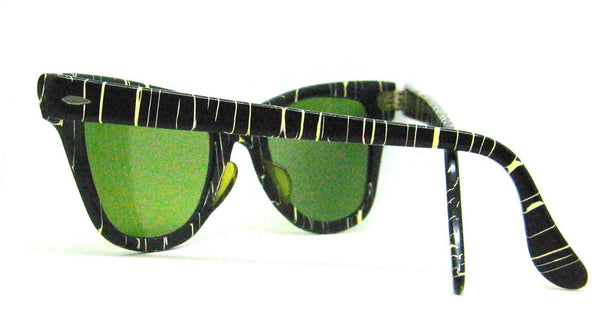 Vintage Ray-Ban USA Mint 1950/60 B&L SPLASH  RB-3 Rim-Wayfarer Sunglasses & Case