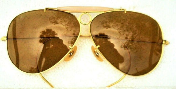 Ray-Ban USA NOS Vintage B&L  Aviator Ambermatic Bullet Shooter 1970s Sunglasses