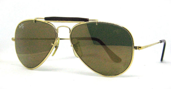 Ray-Ban USA B&L NOS Diamond Hard Aviator Outdoorsman 58mm W1506 Survr Sunglasses
