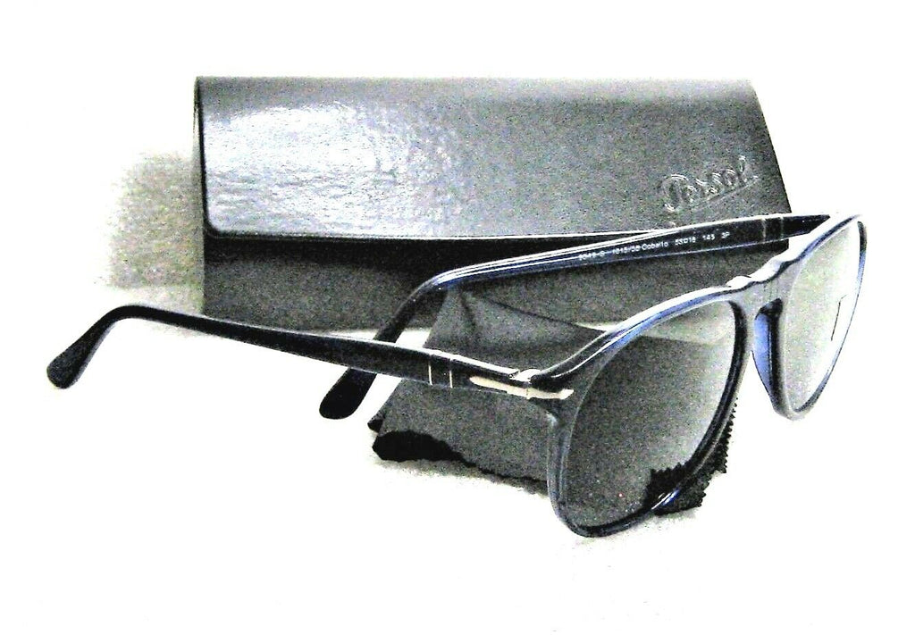 Persol Vintage 9649-S 1015/58 Rare Cobalto 55-18 Polarized New Sunglasses & Case - Vintage Sunglasses 