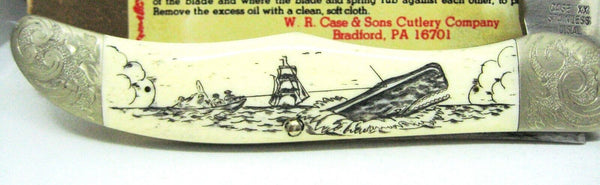 Case XX USA 1 Dot 1979 NOS W165 SS SAB Scrimshawd Bone Moby Dick Nantucket Ride