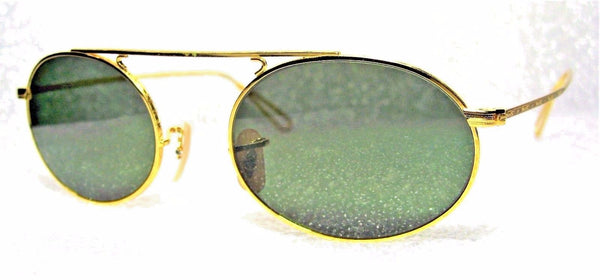 Ray-Ban USA *NOS Vintage *B&L Oval Arista W1696 Pinpoint Etched *NEW Sunglasses - Vintage Sunglasses 