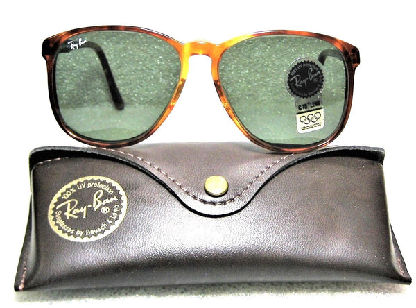 Ray-Ban USA Vintage NOS 80s B&L TraditionalS D Blonde Tort L1677 New Sunglasses - Vintage Sunglasses 