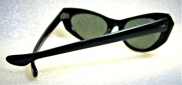 Ray-Ban USA 1950s Vintage B&L Rare Marche' Black Cateye Mint Sunglasses & Case - Vintage Sunglasses 