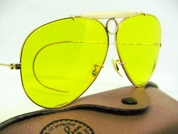 Ray-Ban USA 60s Vintage NOS B&L Kalichrome Aviator 10kGF New Shooter Sunglasses
