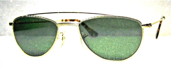 Ray-Ban USA NOS Vintage B&L 40s Retro Aviator W1758 24kGP Arista New Sunglasses