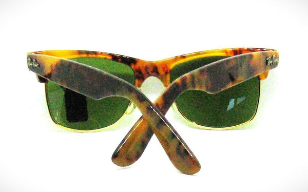 Ray-Ban USA Vintage 80s NOS B&L Wayfarer Max W1271 Honey Tortoise New Sunglasses