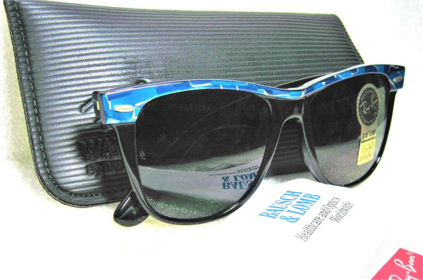 Ray-Ban USA NOS Vintage B&L Wayfarer II W1090 Aqua Blue Mosaic New Sunglasses - Vintage Sunglasses 
