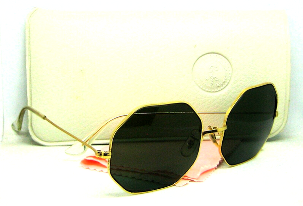 Ray-Ban USA 1960s Vintage B&L Classic Collection Octagon Arista Hippy Sunglasses