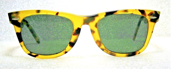Ray-Ban USA Vintage B&L Rare Limited Wayfarer W0887 Yellow Tortoise Sunglasses - Vintage Sunglasses 