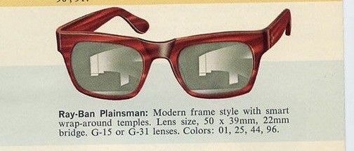 Ray-Ban USA Nr.Mint Vintage 60s B&L Rare Plainsman Wayfarer SpaceGray Sunglasses - Vintage Sunglasses 