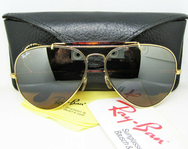 Ray-Ban USA NOS Vintage B&L Aviator Ultra Bravura Polarz RB-50 W1219 Sunglasses