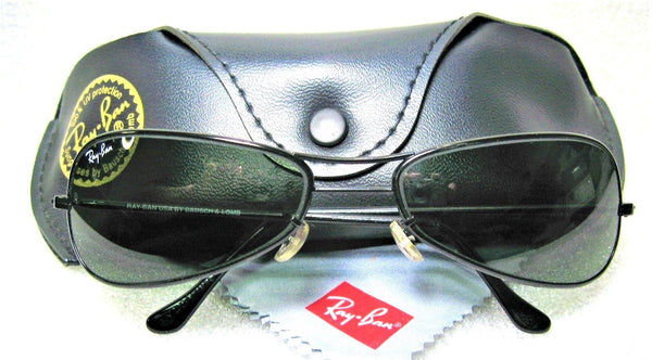 Ray-Ban Vintage *NOS B&L Orbs W2384 Sleek Black Chrome Wrap *NEW Sunglasses - Vintage Sunglasses 